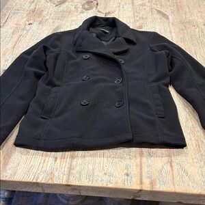 Lands' End Women's Classic Black Peacoat